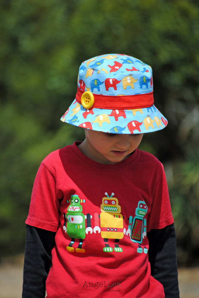 Scout Bucket Hat HARD COPY Paper Sewing Pattern Boys Girls