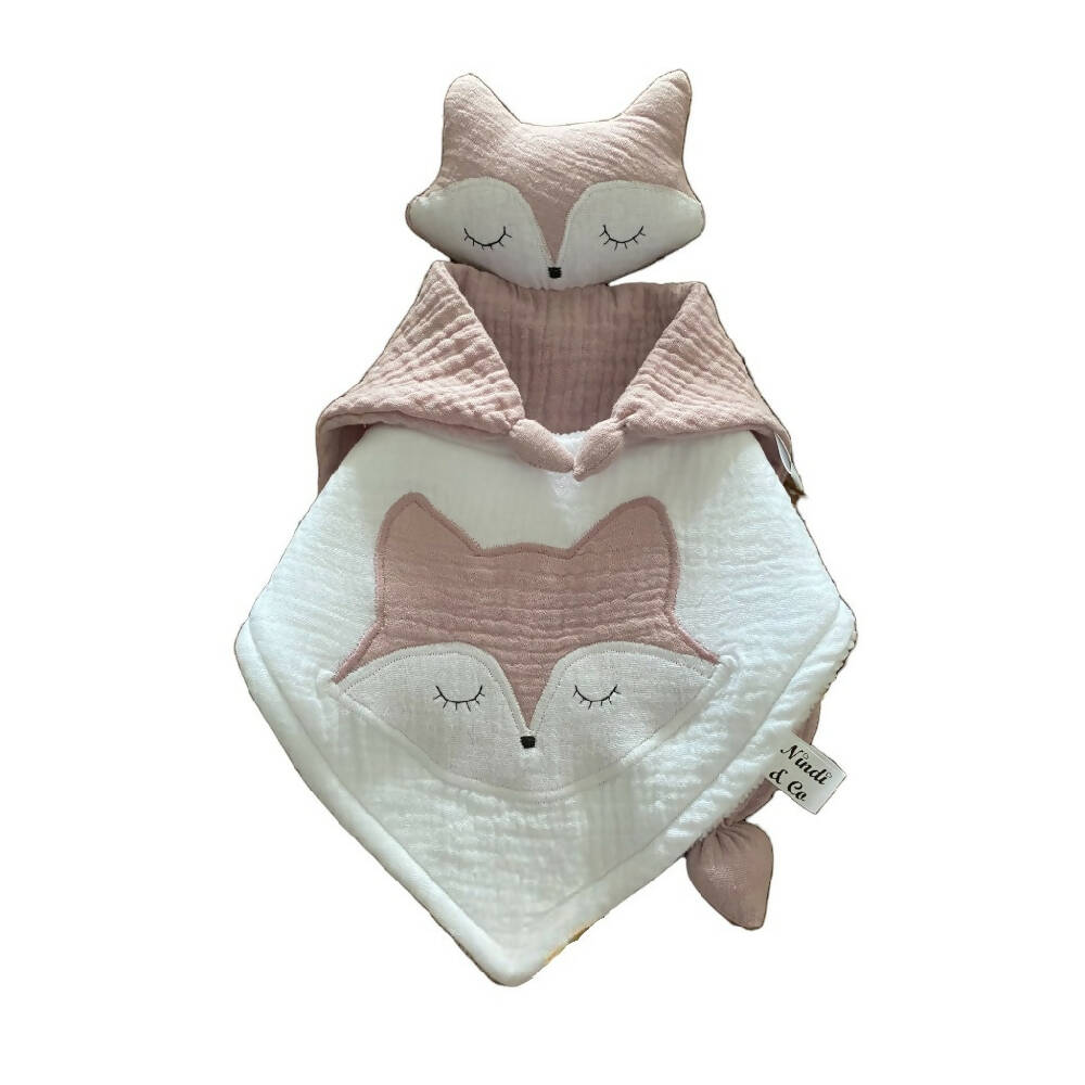 Baby Fox Comforter & Matching Bib Set