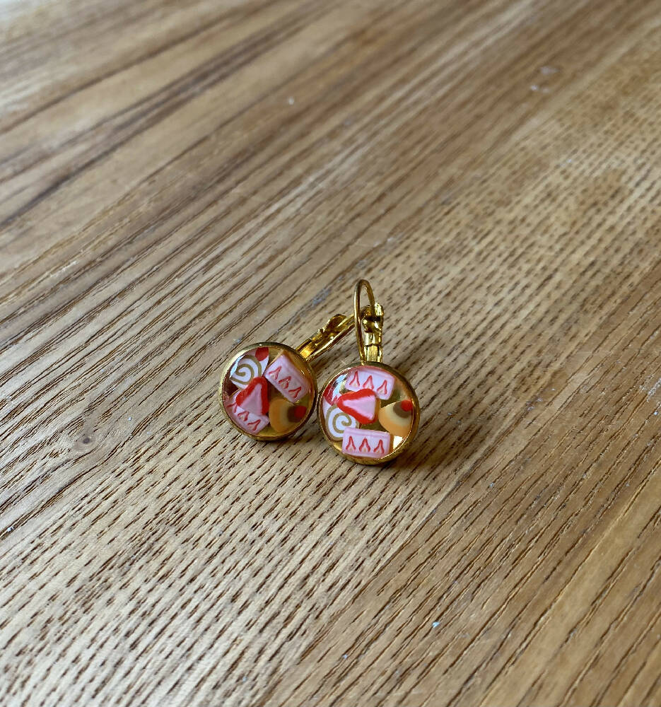 Japanese washi paper Resin earrings