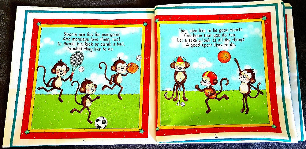 Fabric Books-Good Sports-Beautiful Children Stories