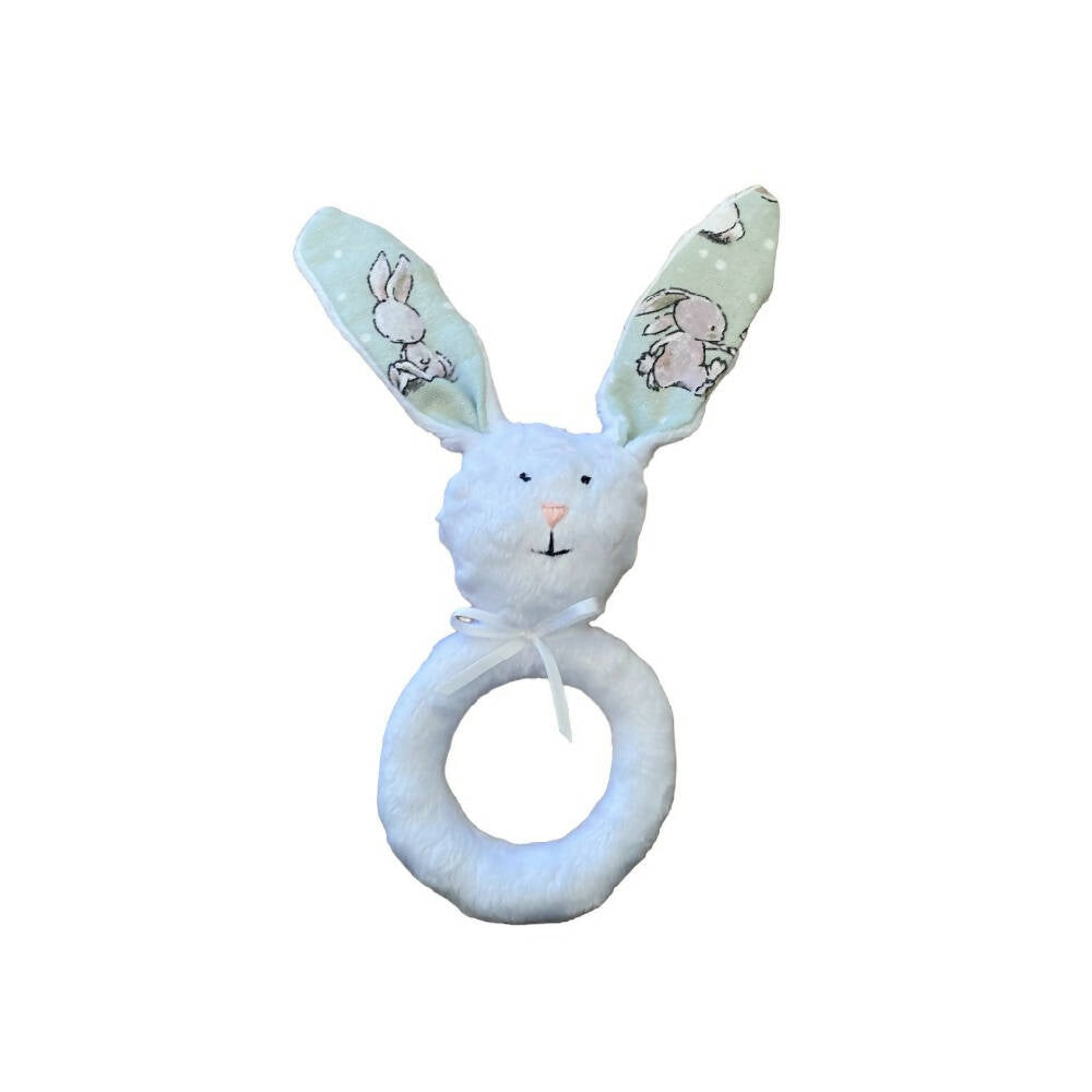 Baby Bunny Comforter, Bib & Bunny Rattle Set