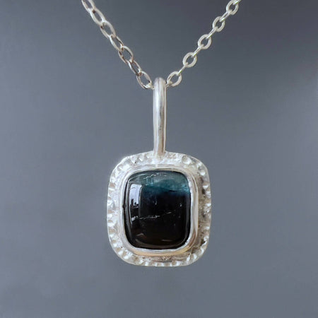 Silver and Tourmaline Pendant