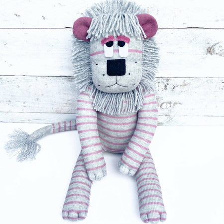 Lila the Sock Lion - READY TO SHIP soft toy