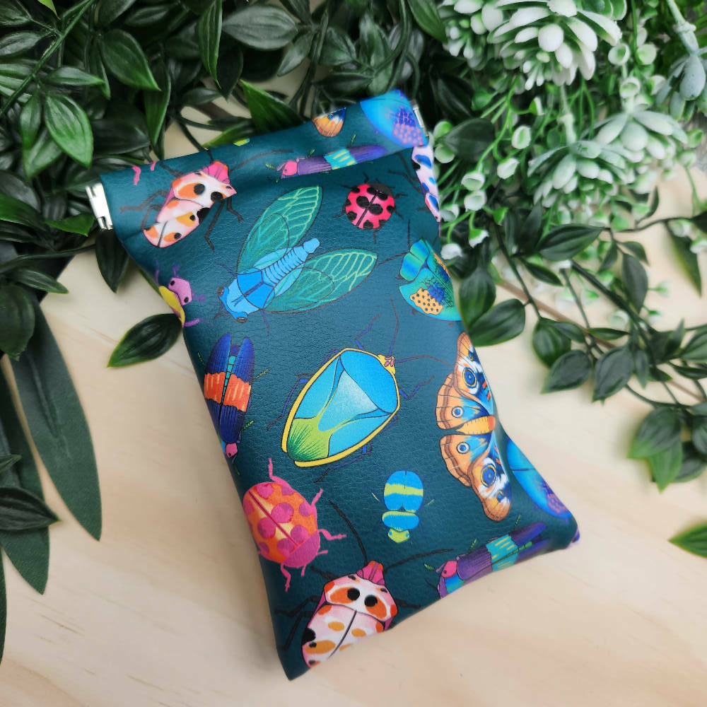 Dual Glasses Case - BUGS - Snap Closure - fits 2 pairs