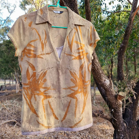 Cotton T-shirt - Upcycled - Plant-Dyed