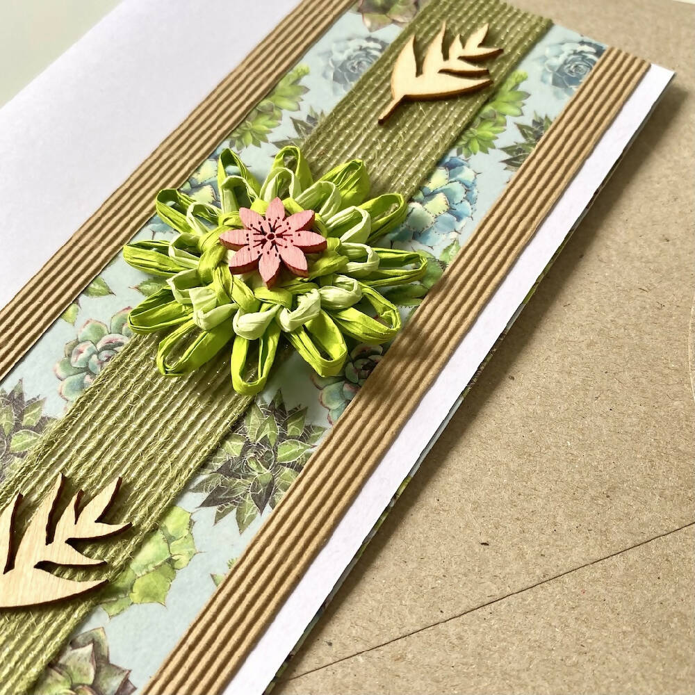 Greeting_Card_Handmade_Succulent_Flower_Recycled-5