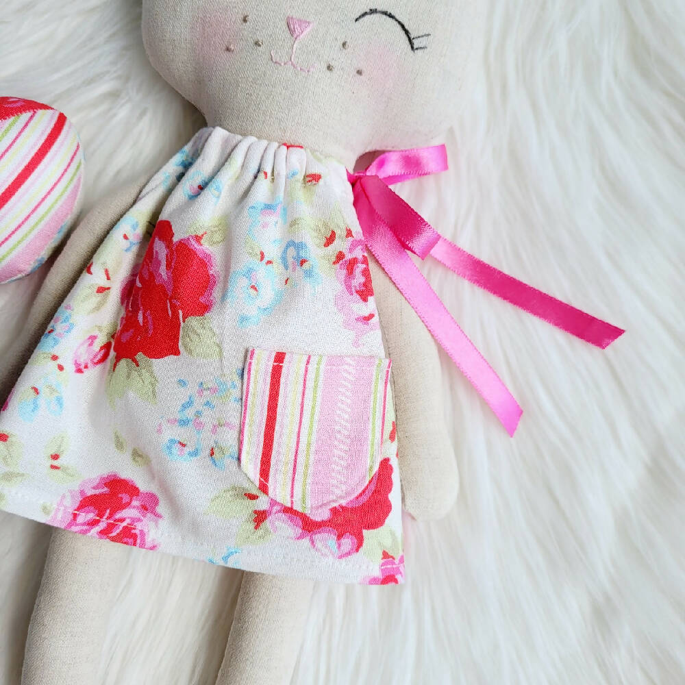 Ruby Rabbit - Floral and Stripes