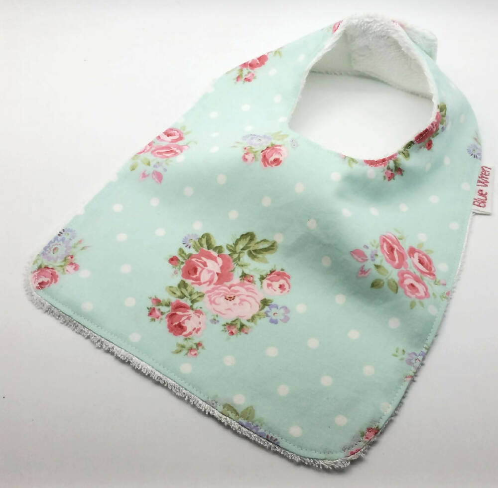 baby bib rose fabric