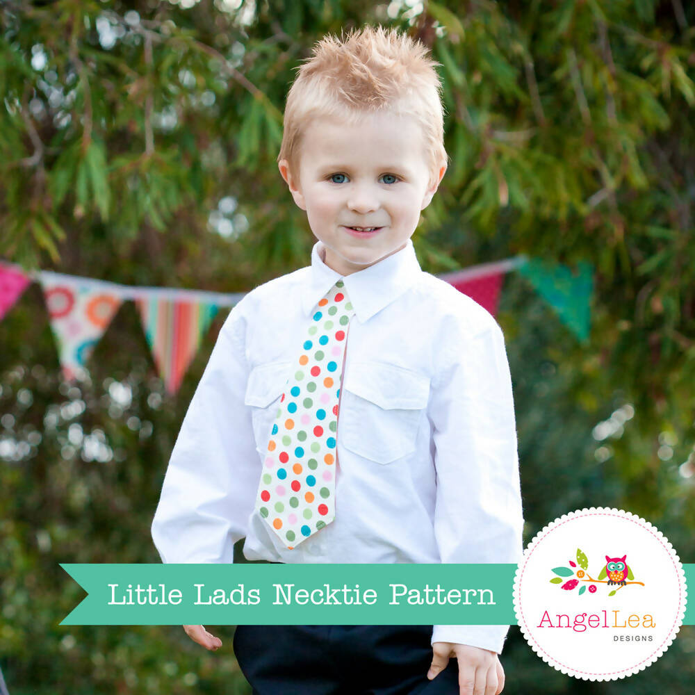 Necktie PDF Sewing Pattern Boys Necktie, Skinny & Wide Ties