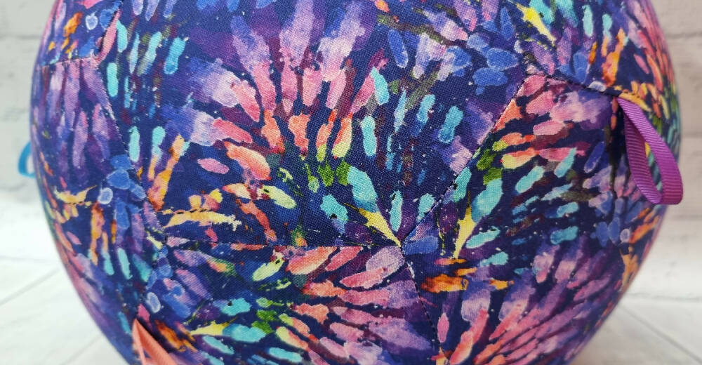 Balloon Ball: Indigo Fireworks Fun: Taggie: solid print