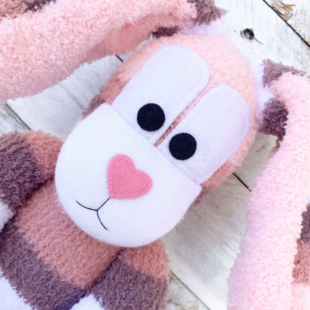 Bethany the Sock Bunny - READY TO SHIP soft toy