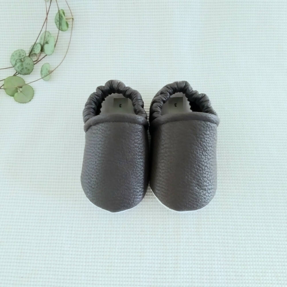 Faux Leather Baby Shoes (0-3, 3-6 & 6-9 month)
