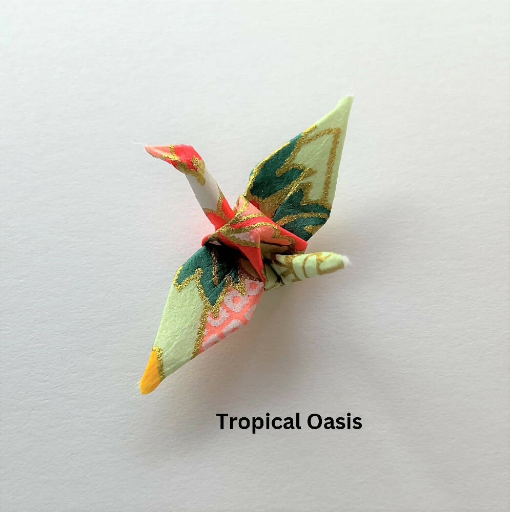 Tropical Oasis crane - Marion Nelson Art