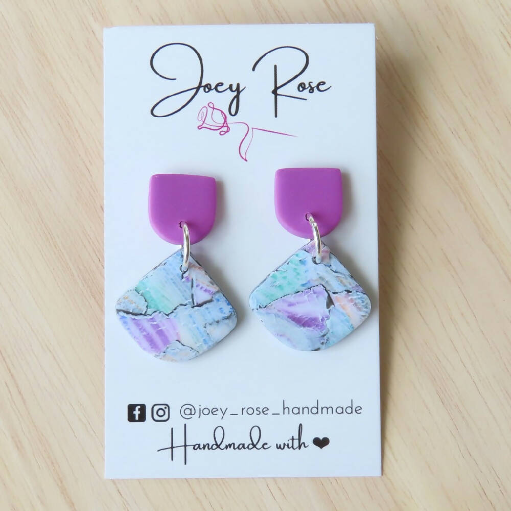 small-pollymer-clay-earrings-watercolour-purple-stud-top