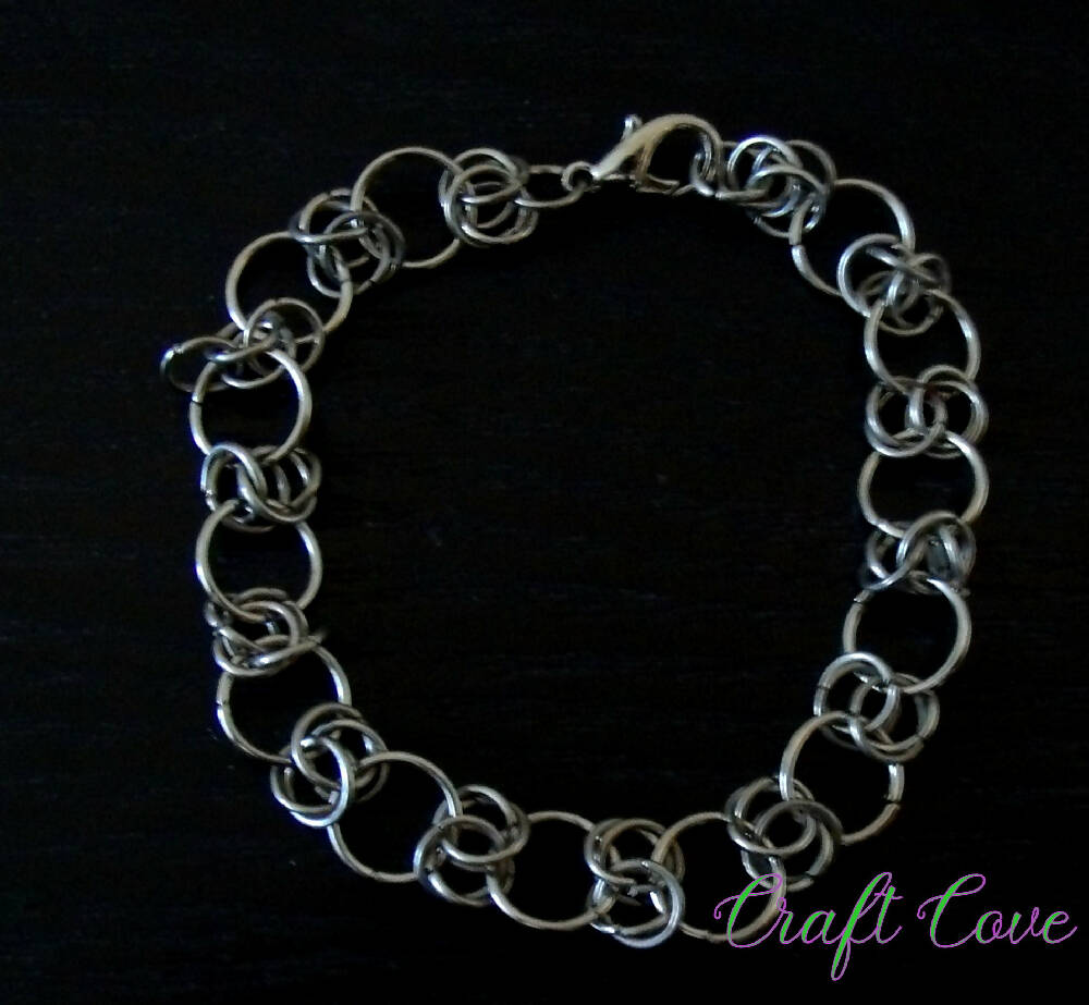 Bracelet Chainmail made in Byzantine weave