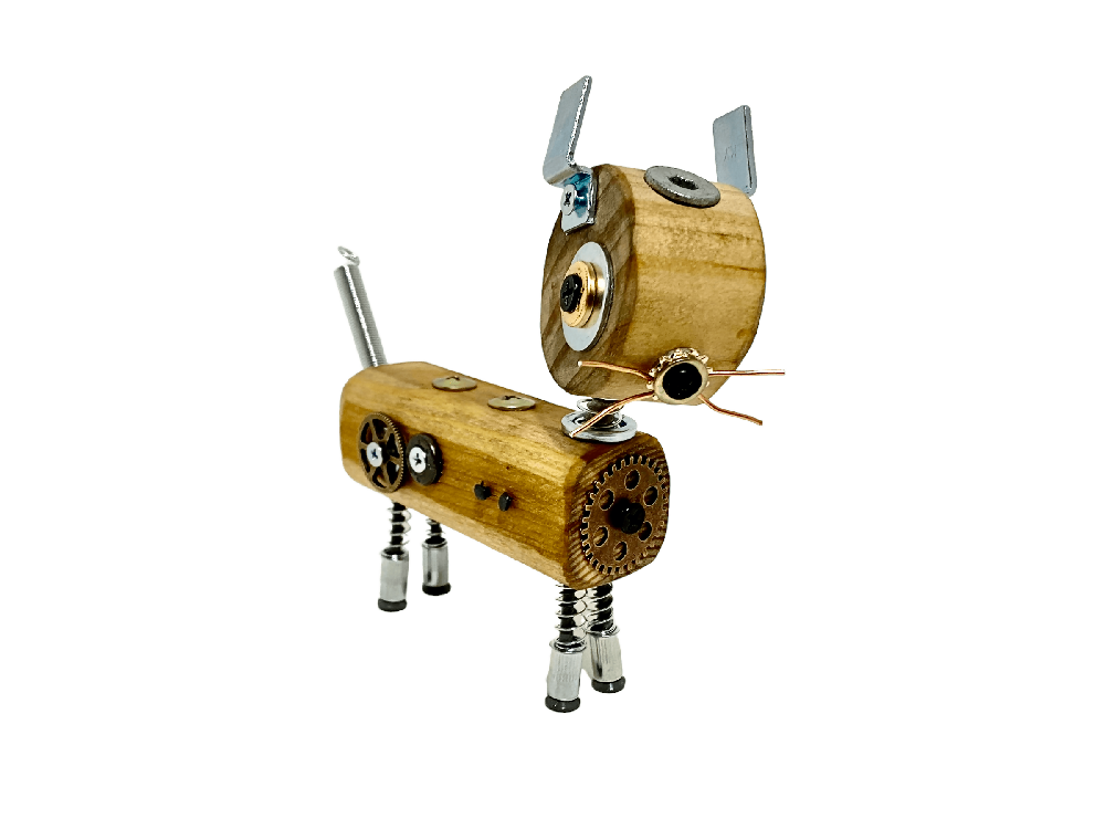 Emma - Wooden Steampunk Cat