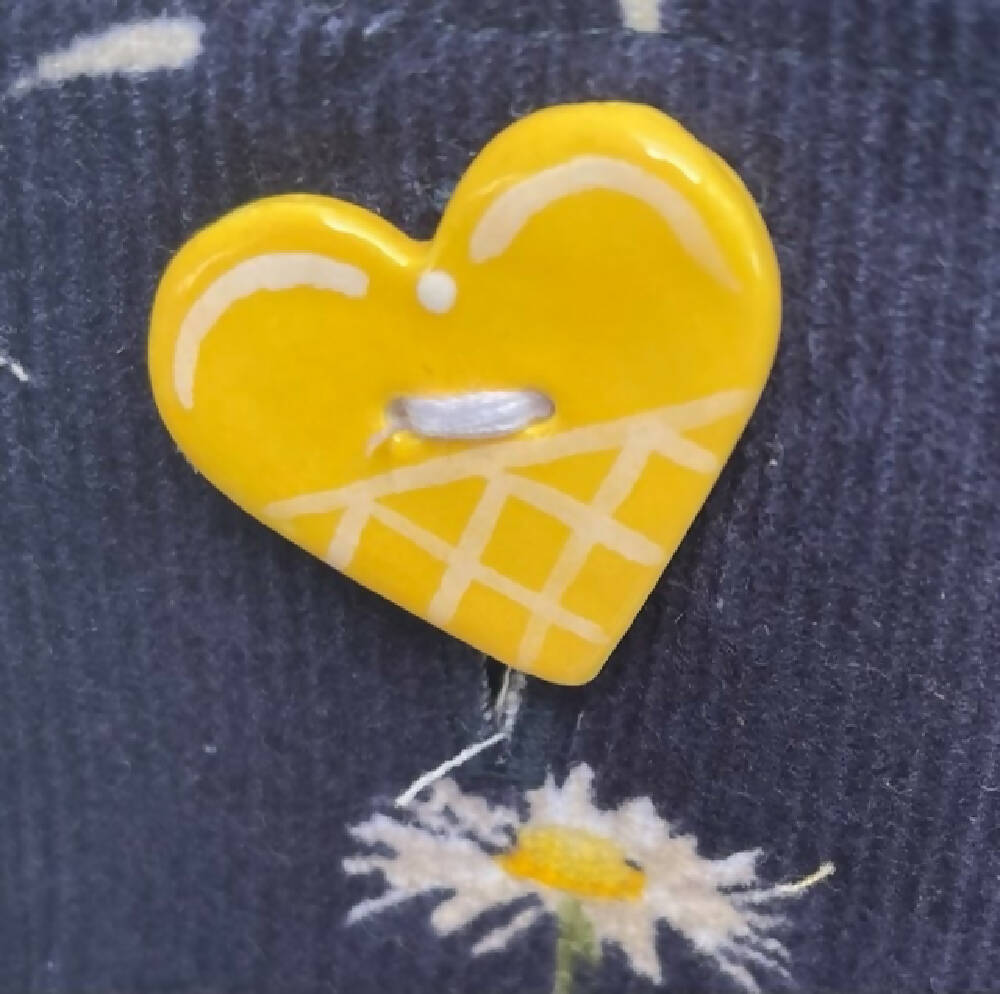 Girls Daisy Cord Pinafore