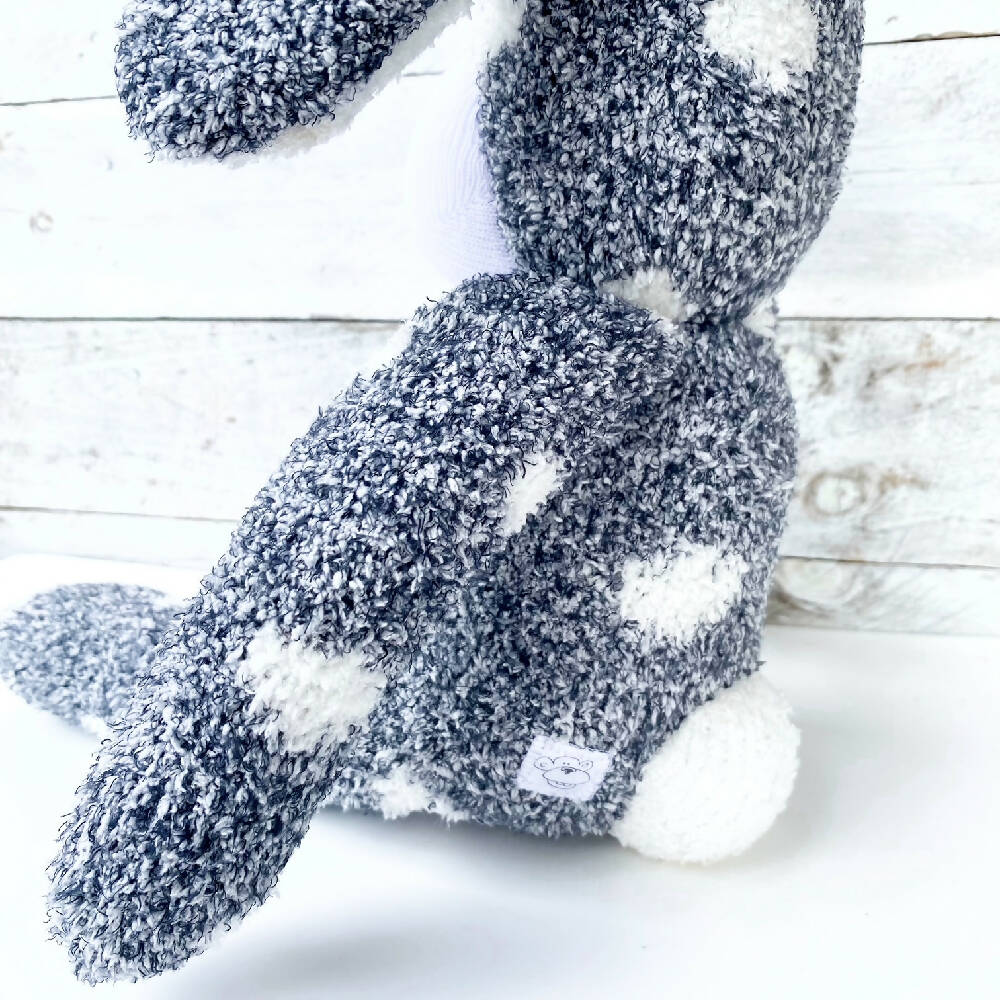 Boston the Sock Bunny - READY TO SHIP soft toy
