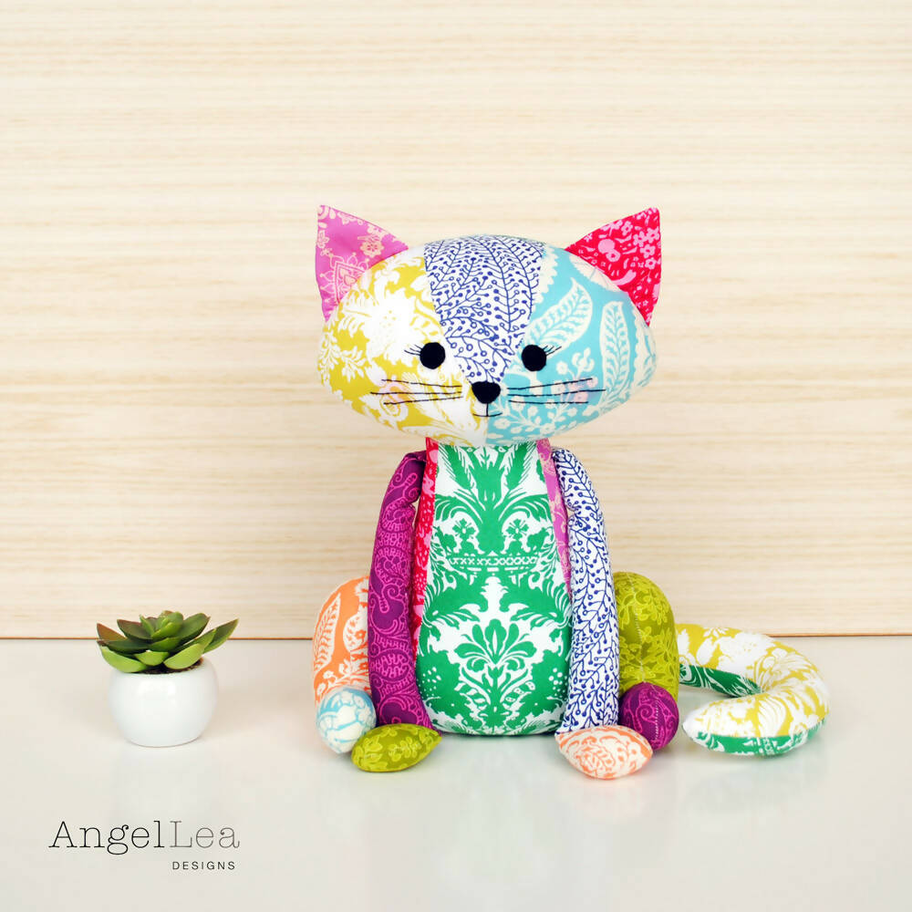 Cat Softie Pattern PDF Sewing Pattern Cat Stuffed Animal