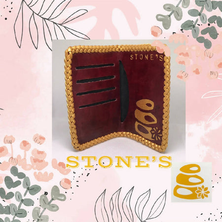 Stone's Wallet with Gold Lacing