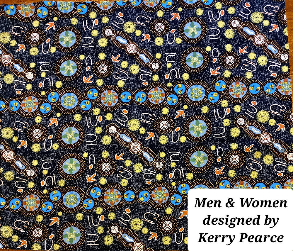Teacher BAGS-Print Design: Men and Women Hunting by artist Kerry Pearce