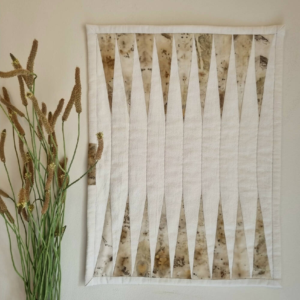 Beautiful view of Geometric Textile Wall Hanging Design With Beads