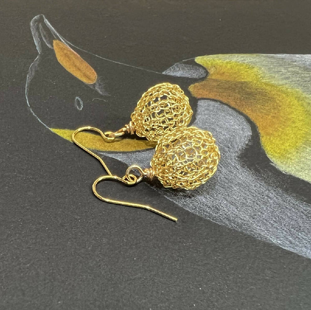 Cholla | Knitted wire earrings