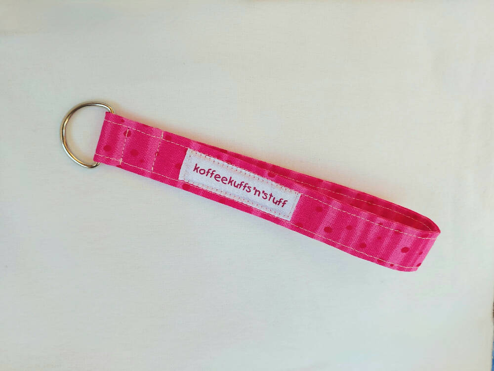 Wristlet D-ring key fob