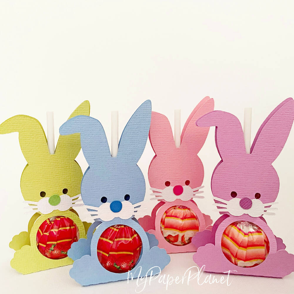 Bunny Rabbit Lollipop or Chocolate holder for Easter. Holders only.