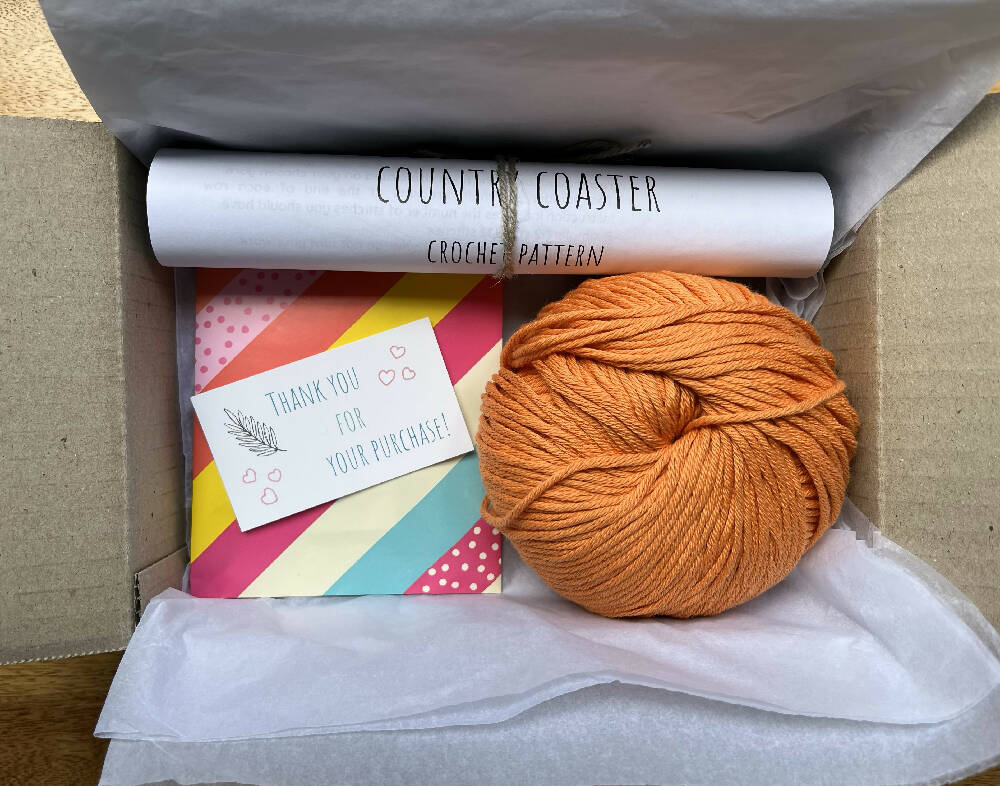 Crochet Kit - Country Coaster