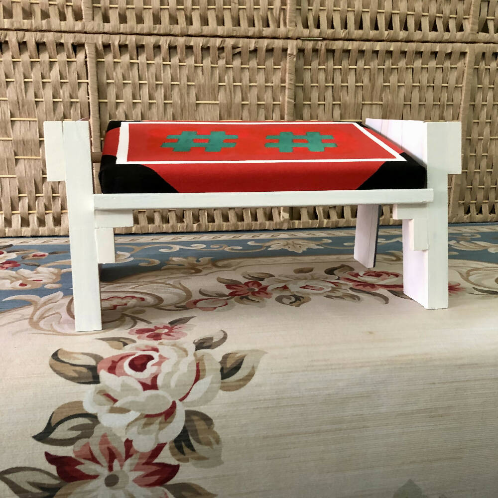 Wellness Stool 4 - Wooden Yoga Meditation Stool handmade