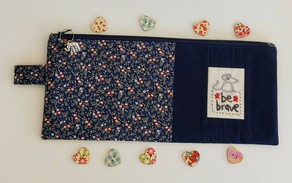Be Brave zippered bag/pouch.