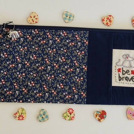 Be Brave zippered bag/pouch.