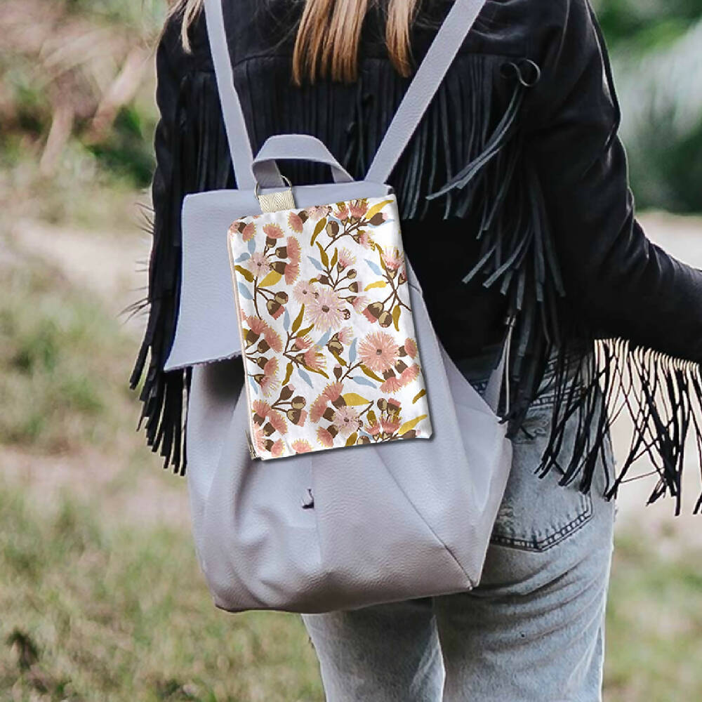 Zipper Purse - Eucalyptus Flowering Gum Print with Secret Message inside #7