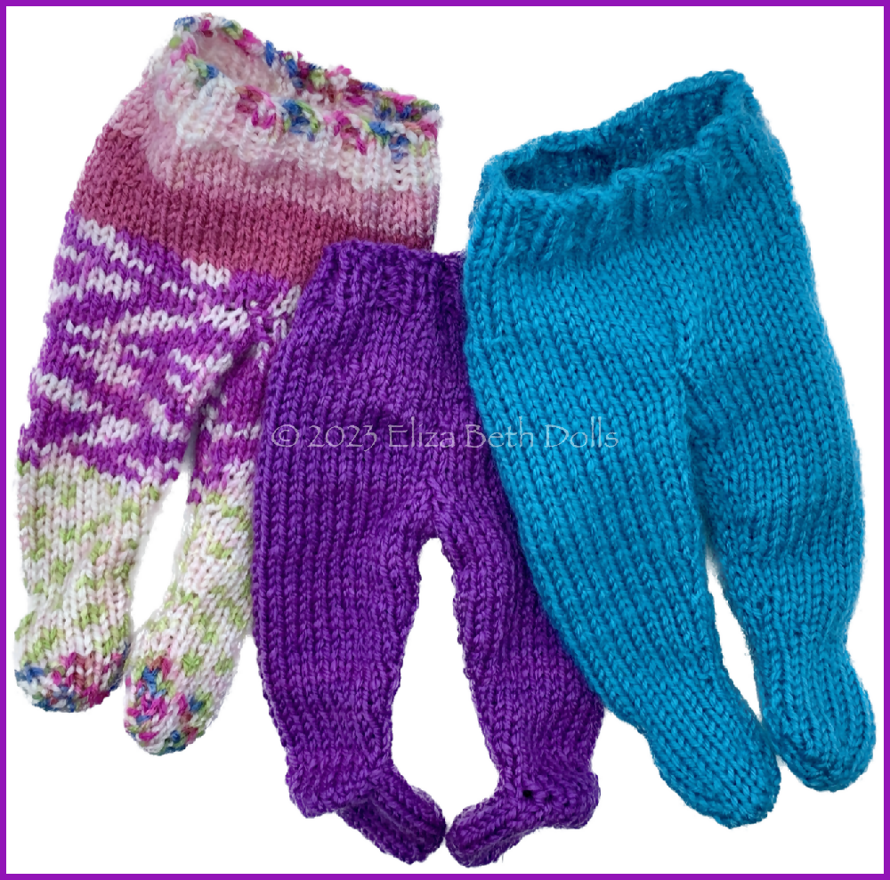 PDF digital download, Miniland 32cm doll clothes, Quick Knit Leggings