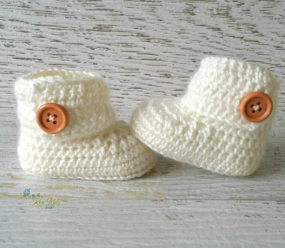 Cream Booties