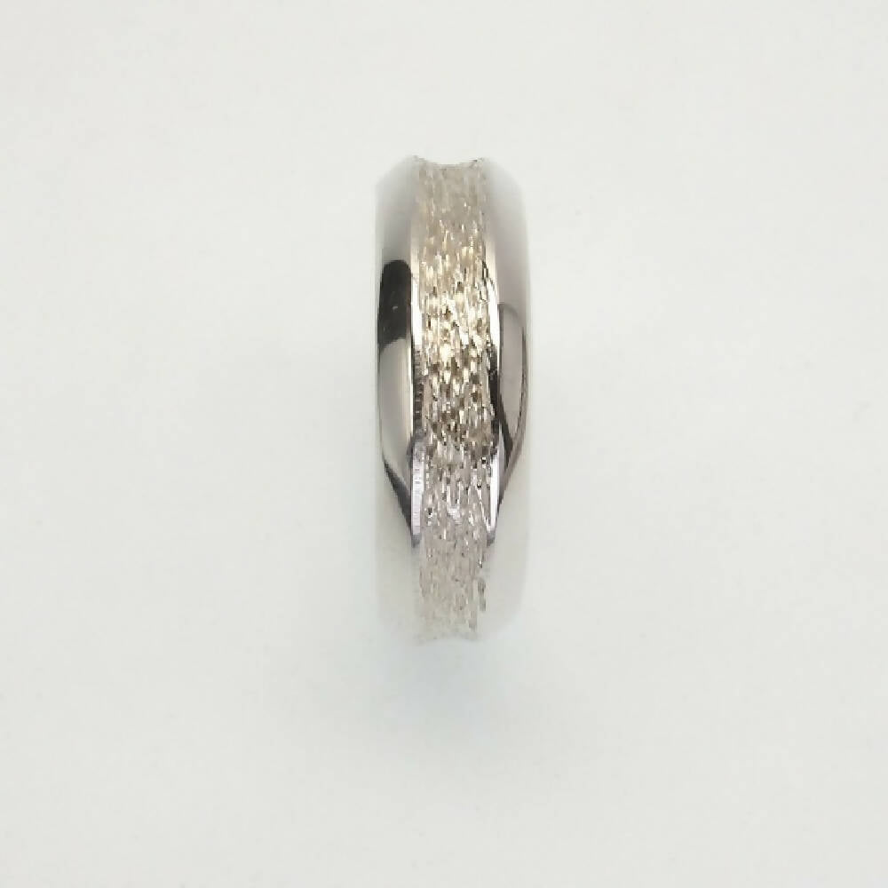 Sterling silver textured ring 5