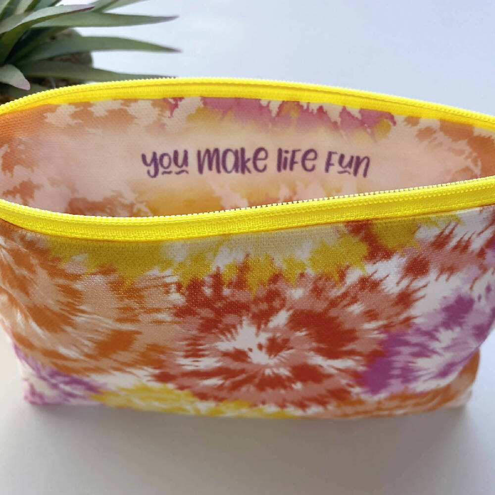 zp-010-Tie-Dye-Orange-Yellow-Zipper-Pouch-D