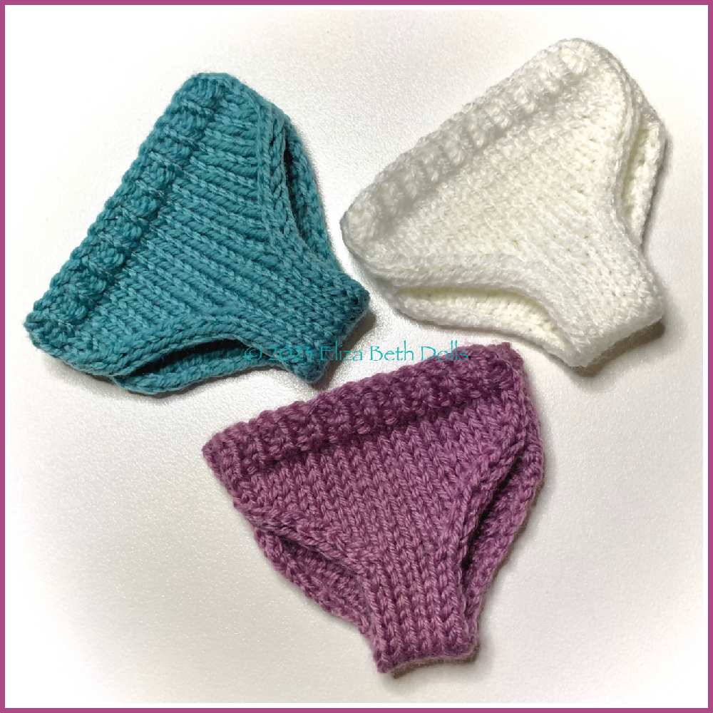 Underpants Knickers for 32cm doll, PDF digital pattern, Beginner friendly
