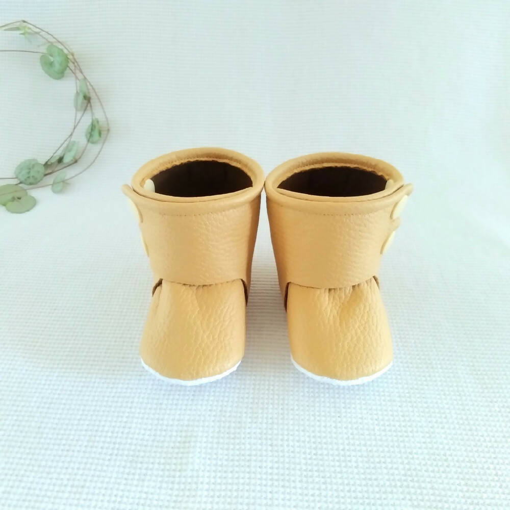 Faux Leather Baby Boots (3-6 month & 6-9 month)