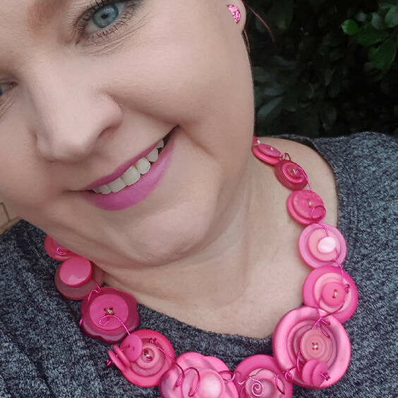 Button Necklace Superhero Spider guy Jewellery Earrings and Necklace