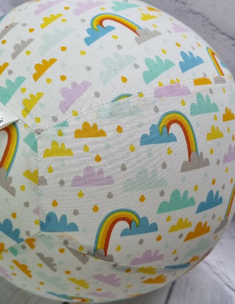 Balloon Ball : Rain & Rainbows solid print