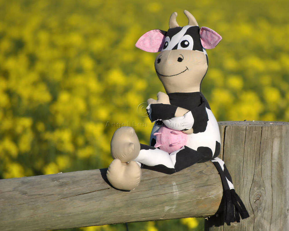 Cow Stuffed Animal PDF Sewing Pattern