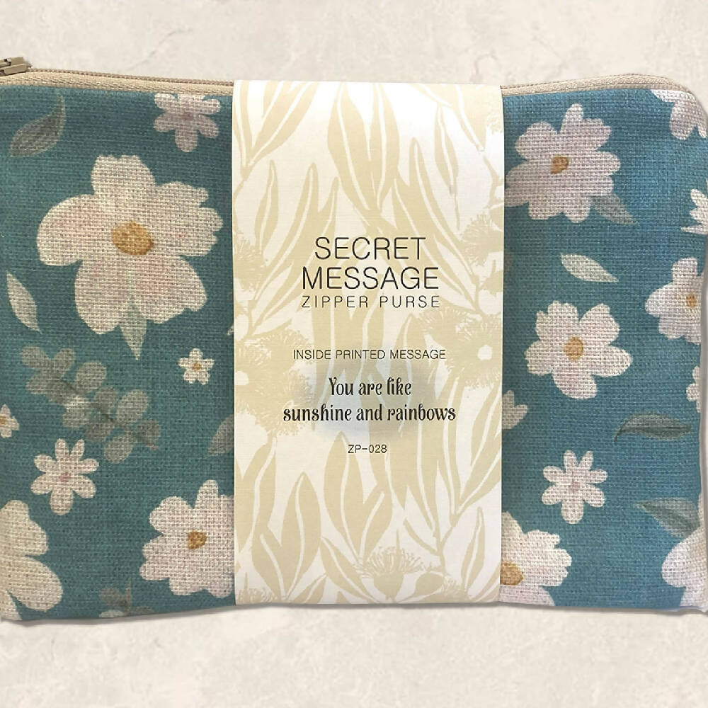 zp-028-White-Watercolour-Flowers-on-Aqua-Zipper-Pouch-C