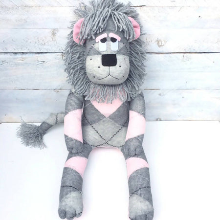 Leesa the Sock Lion - MADE TO ORDER soft toy