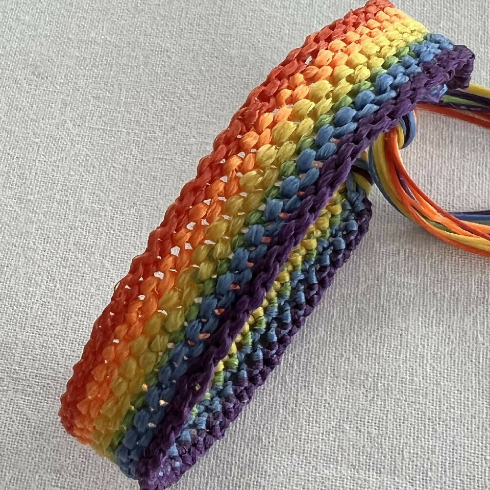 Rainbow Micro Macrame Bracelet