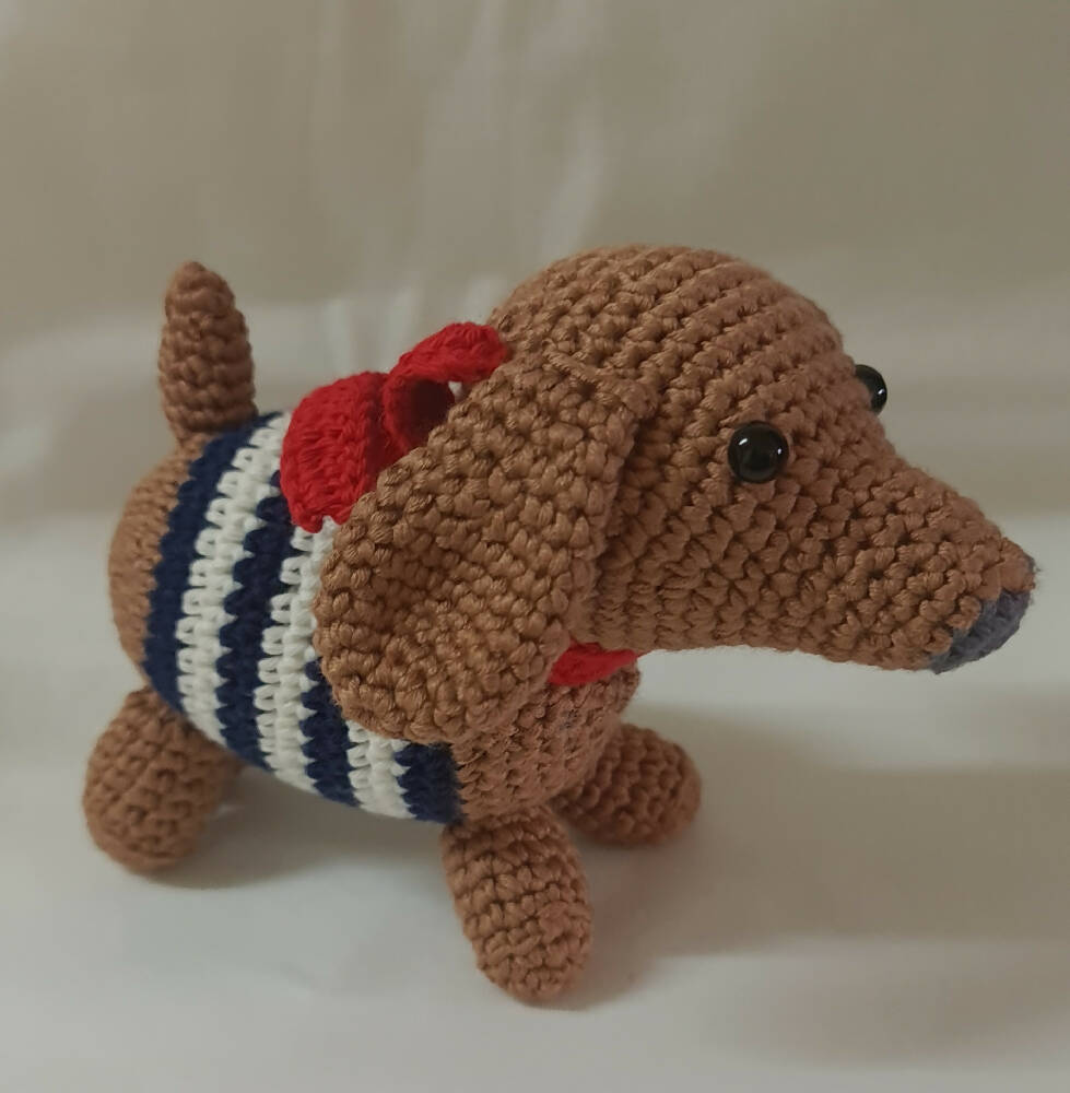Crocheted Dog - Dachshund