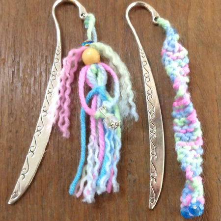 Metal Bookmarks - Knitted - Wool Tassel Doll - Booklovers