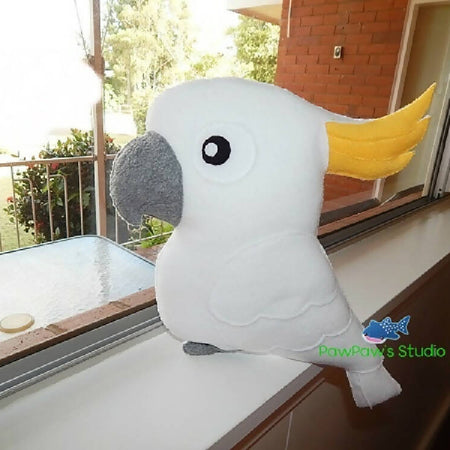 Cockatoo Plush / Soft Toy / Bird Softie / Bird Toy / Birthday Gift