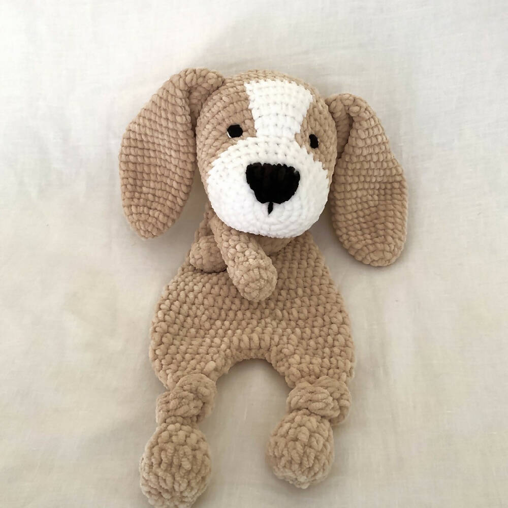 Crochet Plush Snuggle Baby Comforter Puppy Large